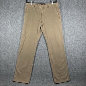 J.W Brine Pants Flat Front Chino Pants Cotton Elastane Brown Mens 54 / 34x34